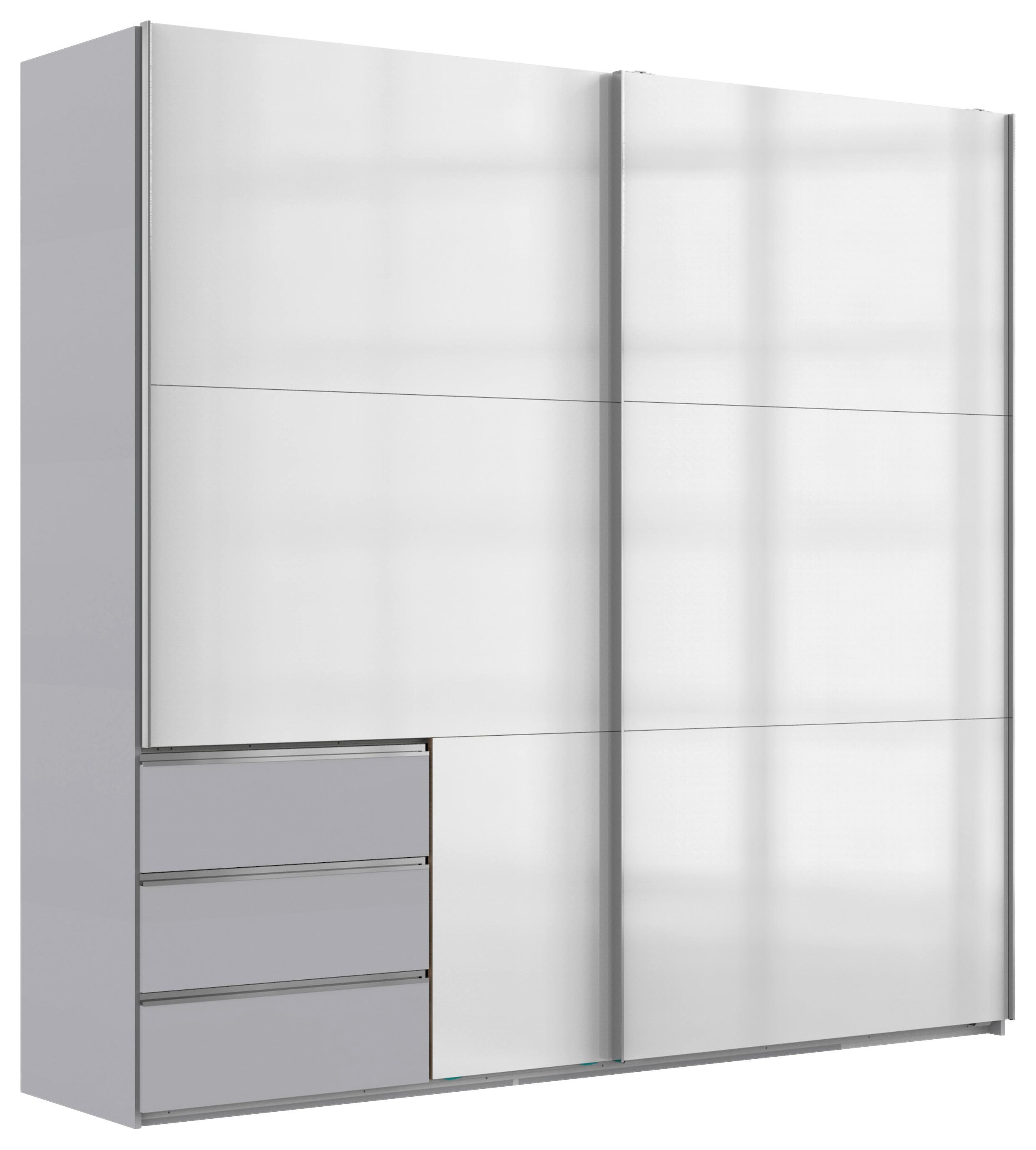 Skříň S Posouvacími Dveřmi Level Světle Šedá - světle šedá/barvy chromu, Moderní, kov/kompozitní dřevo (250/236/65cm) - MID.YOU