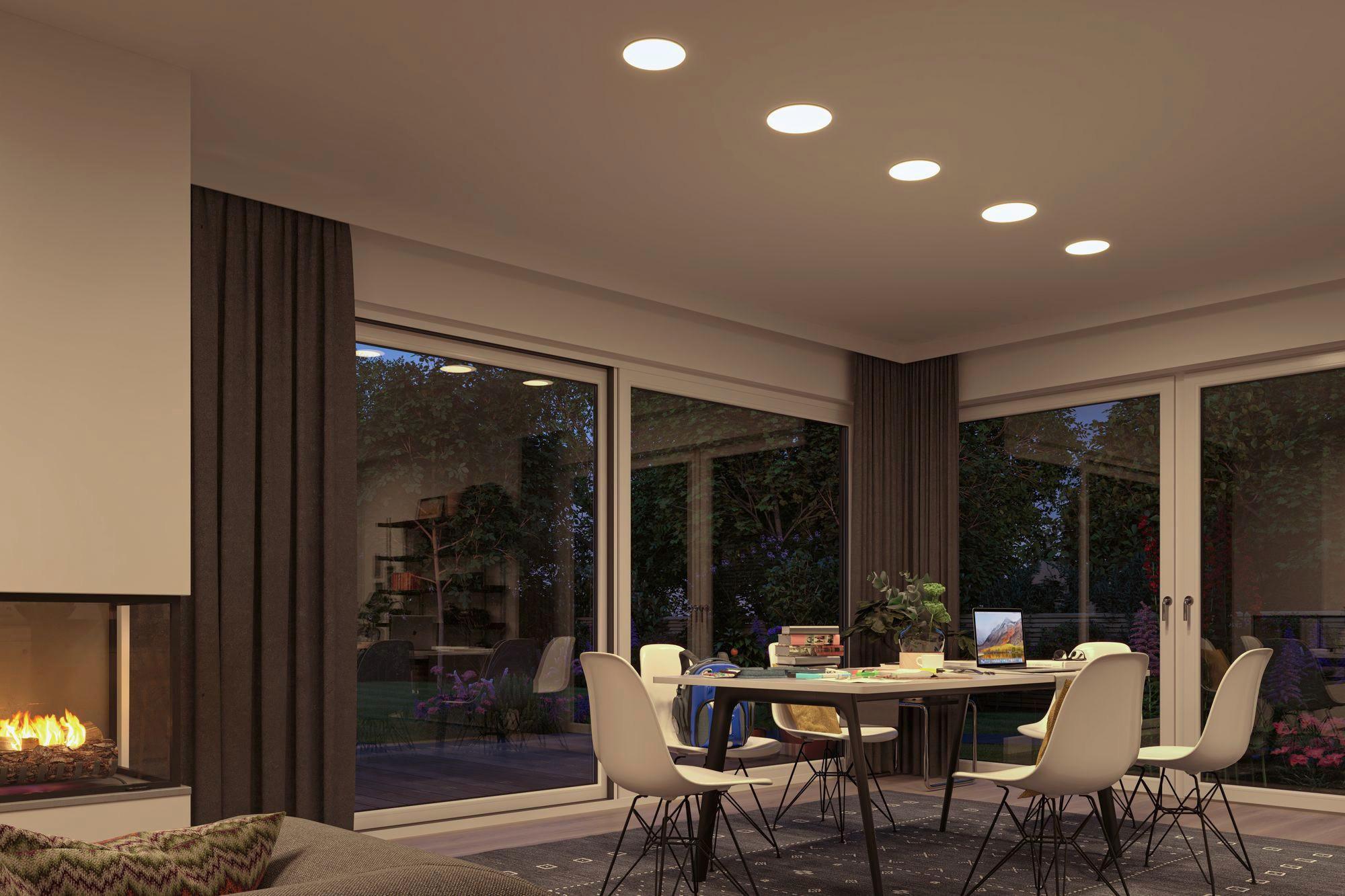 LED-Deckenleuchte Veluna Varifit Ø 7,5 cm - Weiß, Basics, Kunststoff (7,5/1cm) - Paulmann