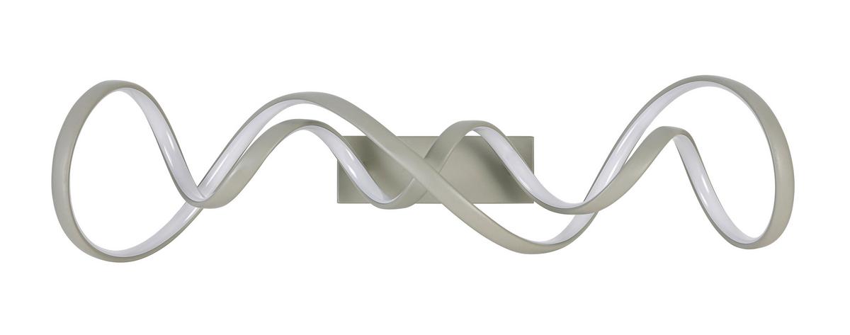 Led Mennyezeti Lámpa Krispin - homokszínű/fehér, Modern, műanyag/fém (75/19/23cm) - Luca Bessoni