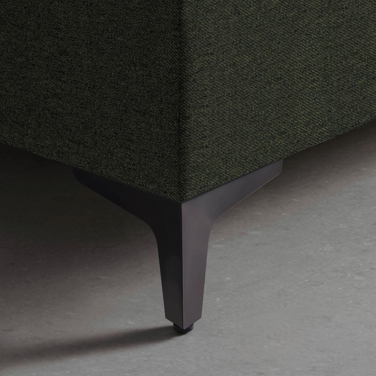 Boxspringová postel BARI 140/200, zelená - černá/zelená, Konvenční, kov/textil (140/200cm) - Mömax