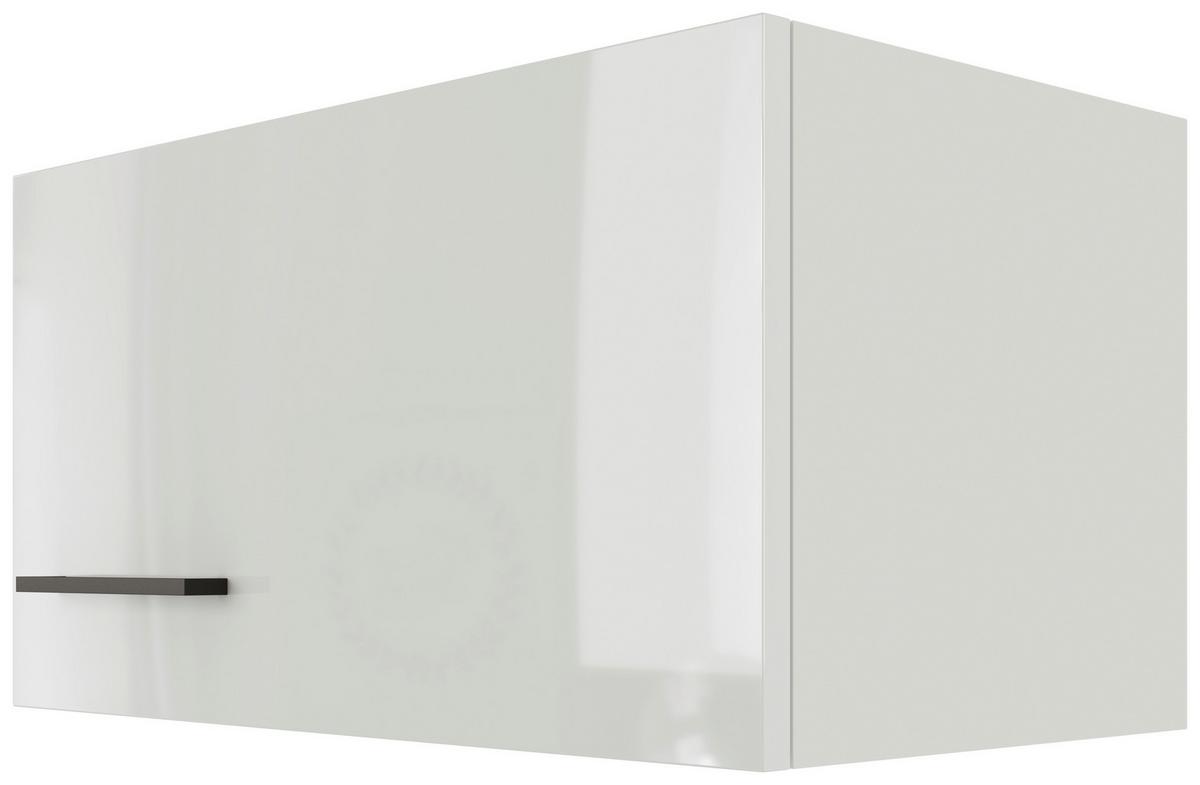 Horní kuchyňská skříňka LEVI - šedá/černá, Moderní, kov/kompozitní dřevo (60/32/32cm) - FlexWell