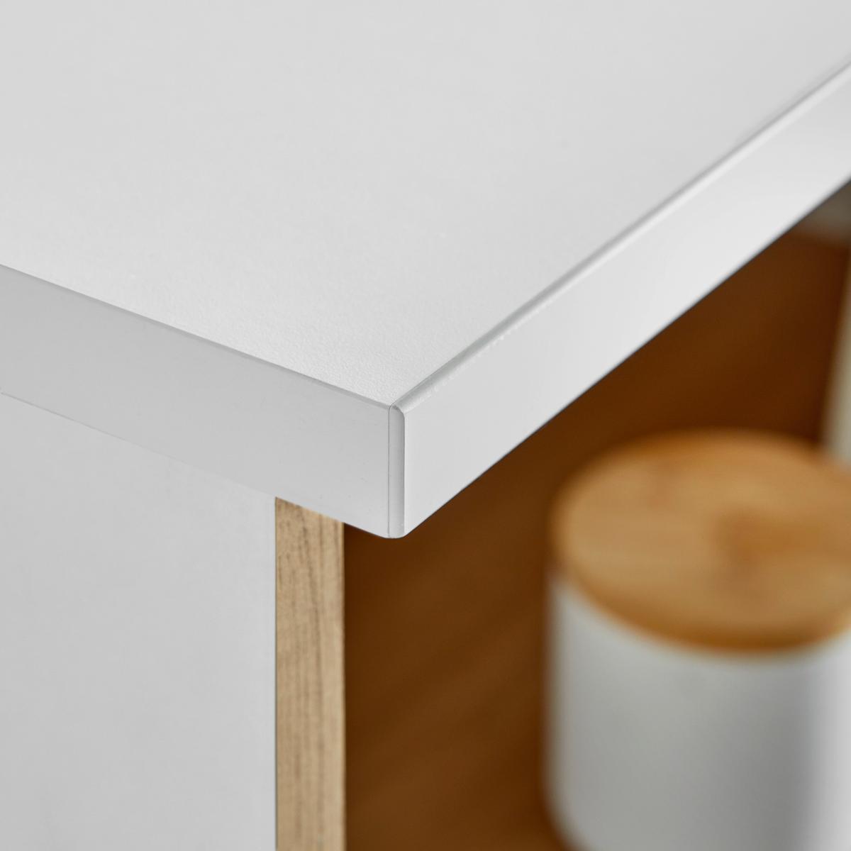 KOMBINACE REGÁLŮ DALLAS - bílá/černá, Moderní, kompozitní dřevo/plast (75/197/38cm) - Mömax