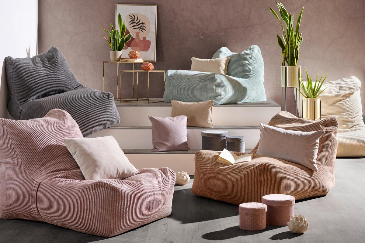 Sitzsack Hellbraun B: 83cm - Hellbraun, Trend, Textil (83/70/120cm) - Livetastic