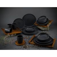 Kombiservice Lava Stone 4 Personen Geschirr Set - Anthrazit, MODERN, Keramik - Creatable