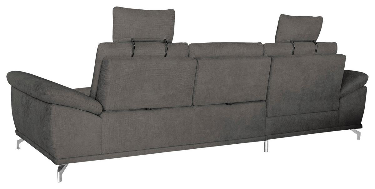 ECKSOFA Costello Grau S: 176x301cm - Silberfarben/Grau, KONVENTIONELL, Textil (176/301cm) - Sit & More
