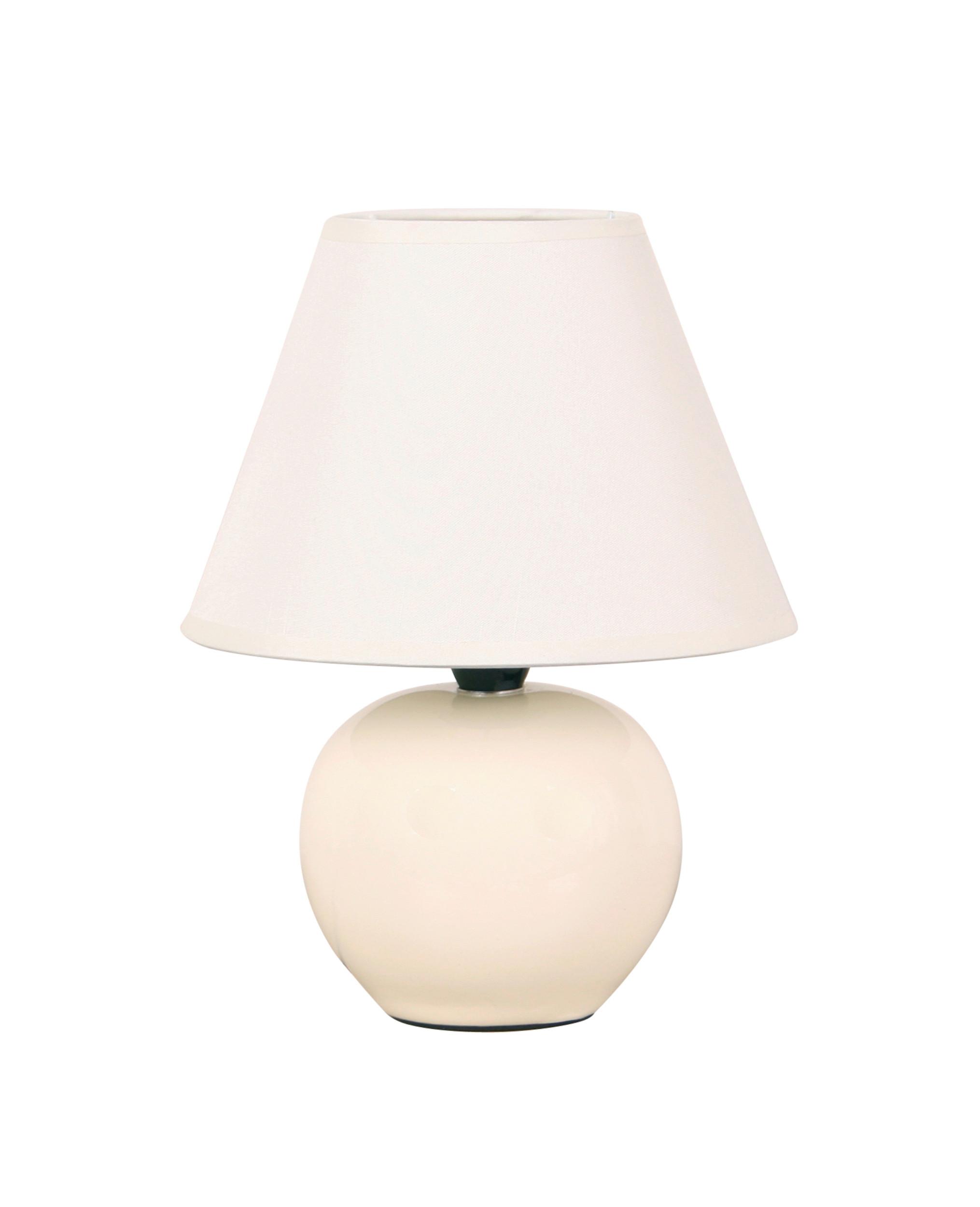 STOLNÁ LAMPA IRMA - čierna/krémová, Romantik / Landhaus, textil/plast (18/25cm) - Mömax
