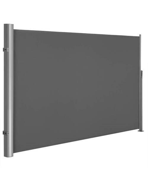 Seitenmarkise Grau Dunkelgrau BxH: 300x180 cm - Dunkelgrau/Grau, Basics, Textil/Metall (300/180cm) - Modante
