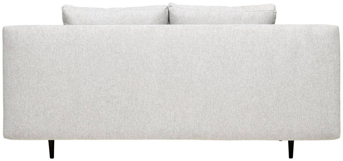 Schlafsofa Bobbio Grau B: 204cm - Schwarz/Grau, MODERN, Textil (204/90/95cm) - MID.YOU