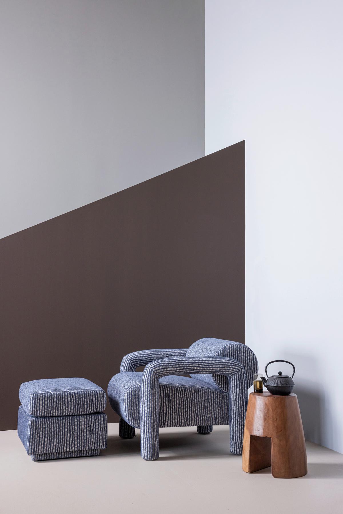 SESSEL Lenny Graublau B: 76cm - Graublau, MODERN, Textil (76/65/82cm) - Livetastic