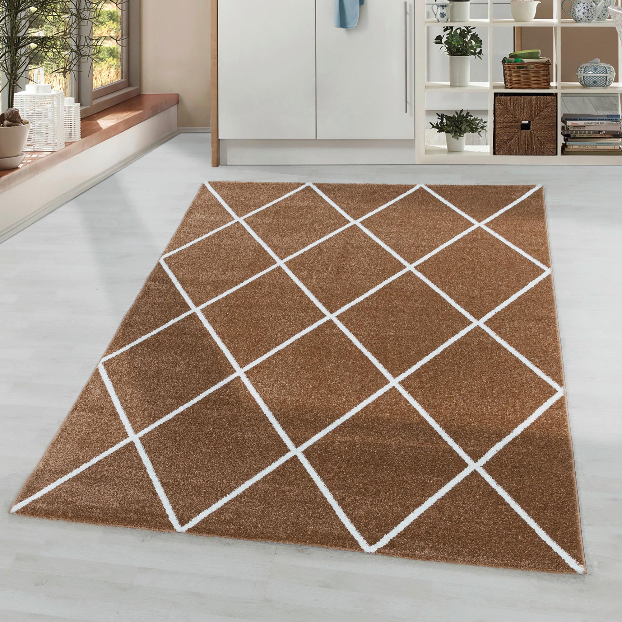 Hochflor Teppich Kupferfarben Rio 140x200 cm - Kupferfarben, Basics, Textil (140/200cm)