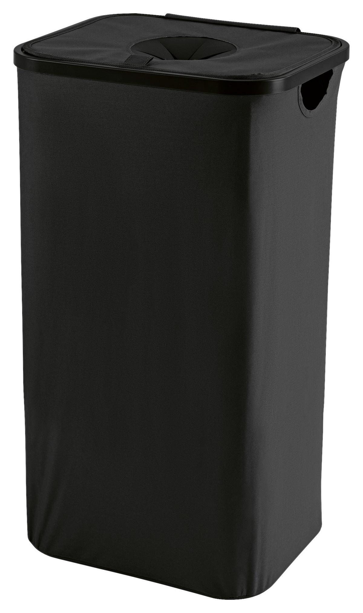 Flaschensammler Easymaxx Schwarz, LxBxH: 40x32,5x74 cm - Schwarz, Basics, Naturmaterialien/Kunststoff (40/32,5/74cm)