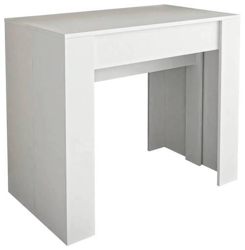 Esstisch Konsole 237 - Weiß, Design, Holzwerkstoff (51,6-237,6/90/76,6cm) - MID.YOU