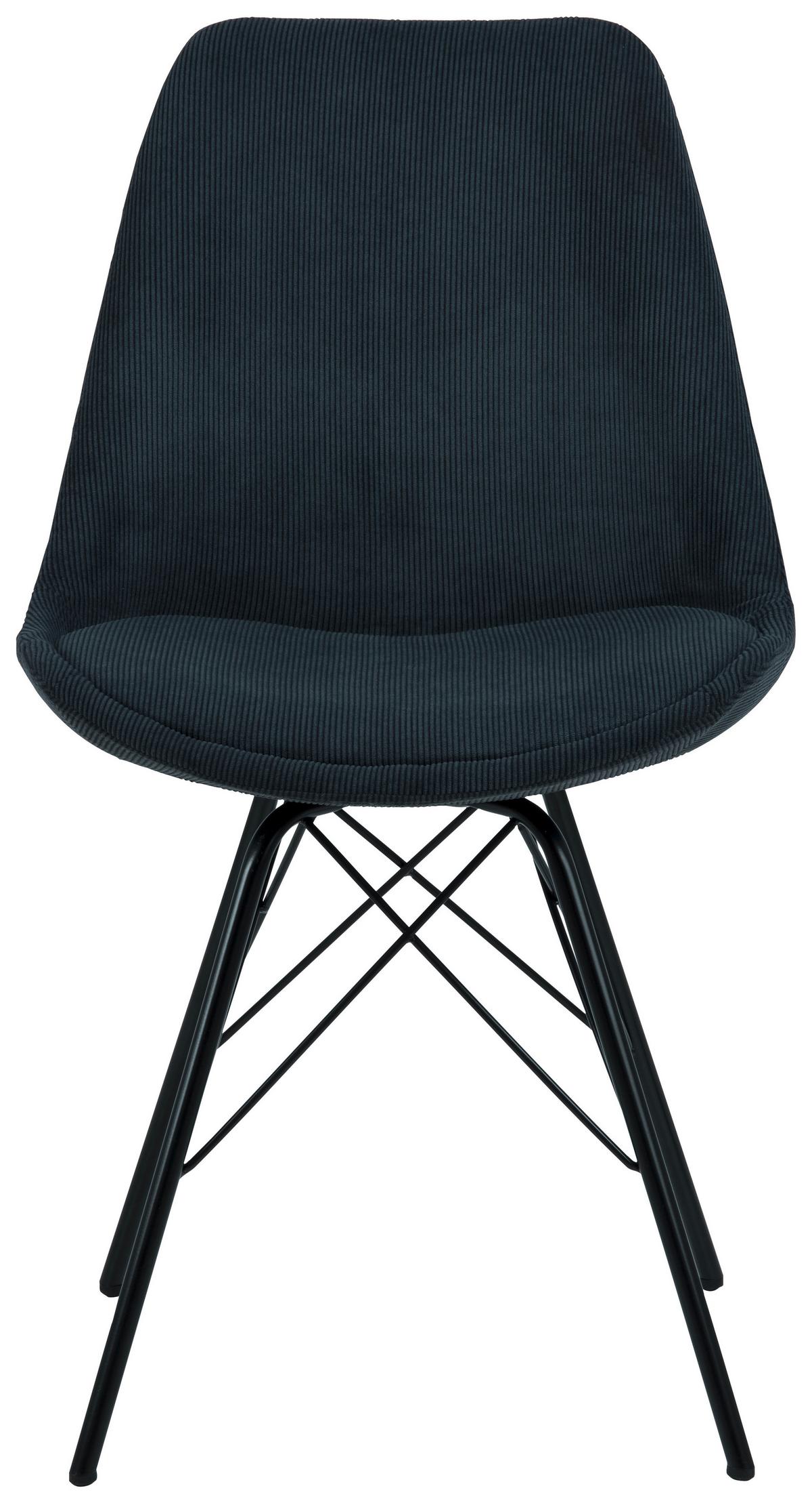 Židle ERIS antracit - černá/antracitová, Konvenční, kov/textil (48,5/85,5/54cm)