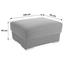 Hocker Cuba - Chromfarben/Braun, MODERN, Textil (100/45/65cm) - Luca Bessoni Hocker Cuba - Chromfarben/Braun, MODERN, Textil (100/45/65cm) - Luca Bessoni