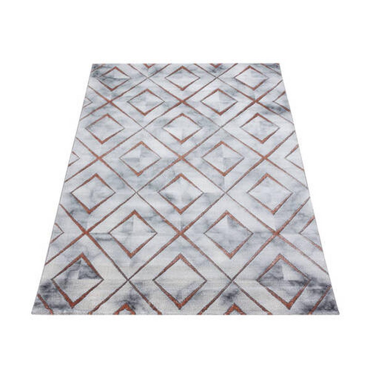Webteppich Bronze Naturfaser Naxos 160x230 cm - Bronzefarben, Design, Textil (160/230cm)