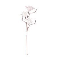 Kunstblume Billie - Braun/Weiß, MODERN, Kunststoff/Metall (80cm) - Luca Bessoni