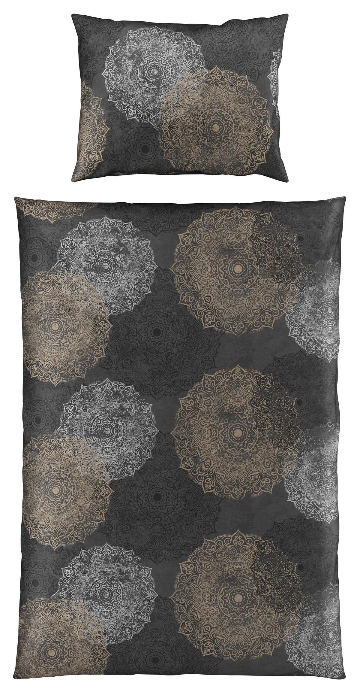 Ágyneműhuzat-garnitúra Linda - antracit, Romantik / Landhaus, textil - James Wood