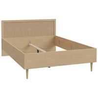 POSTEĽ CALASETTA - farba duba, Natur, drevo/kompozitné drevo (140/200cm)