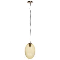 Hängeleuchte Virgina 125 Bernsteinfarben B: 23 Cm - Bernsteinfarben, Basics, Glas/Metall (23/23/36cm) - Kayoom