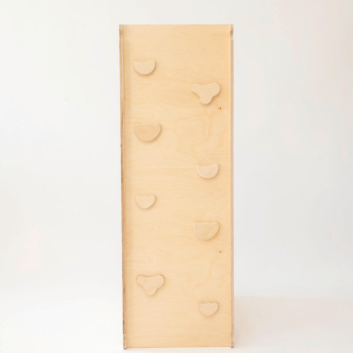 Kletterdreieck mit Rutsche natur - Birkefarben, Basics, Holz (110/36/6cm)
