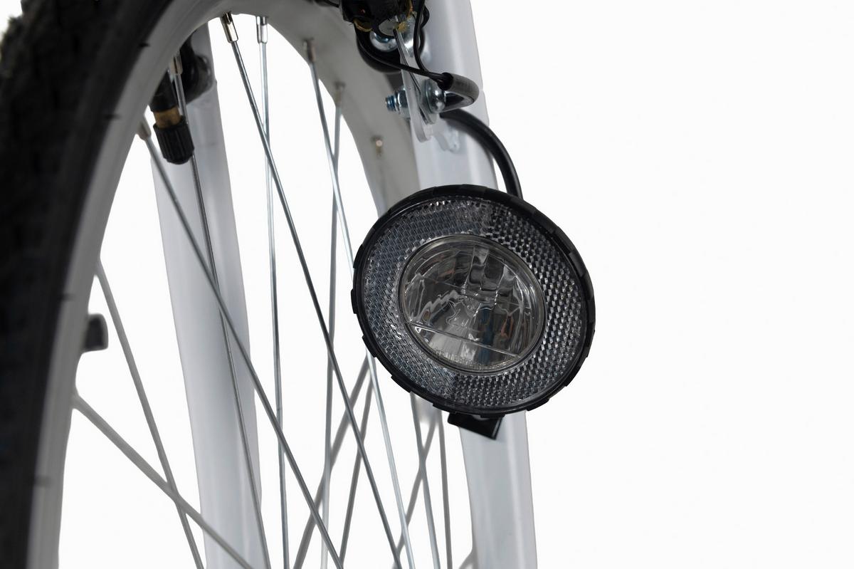 Citybike 28'' mit Korb DaCapo Cantaloupe weiß/blau - Weiß, LIFESTYLE, Metall (25/140/60cm)