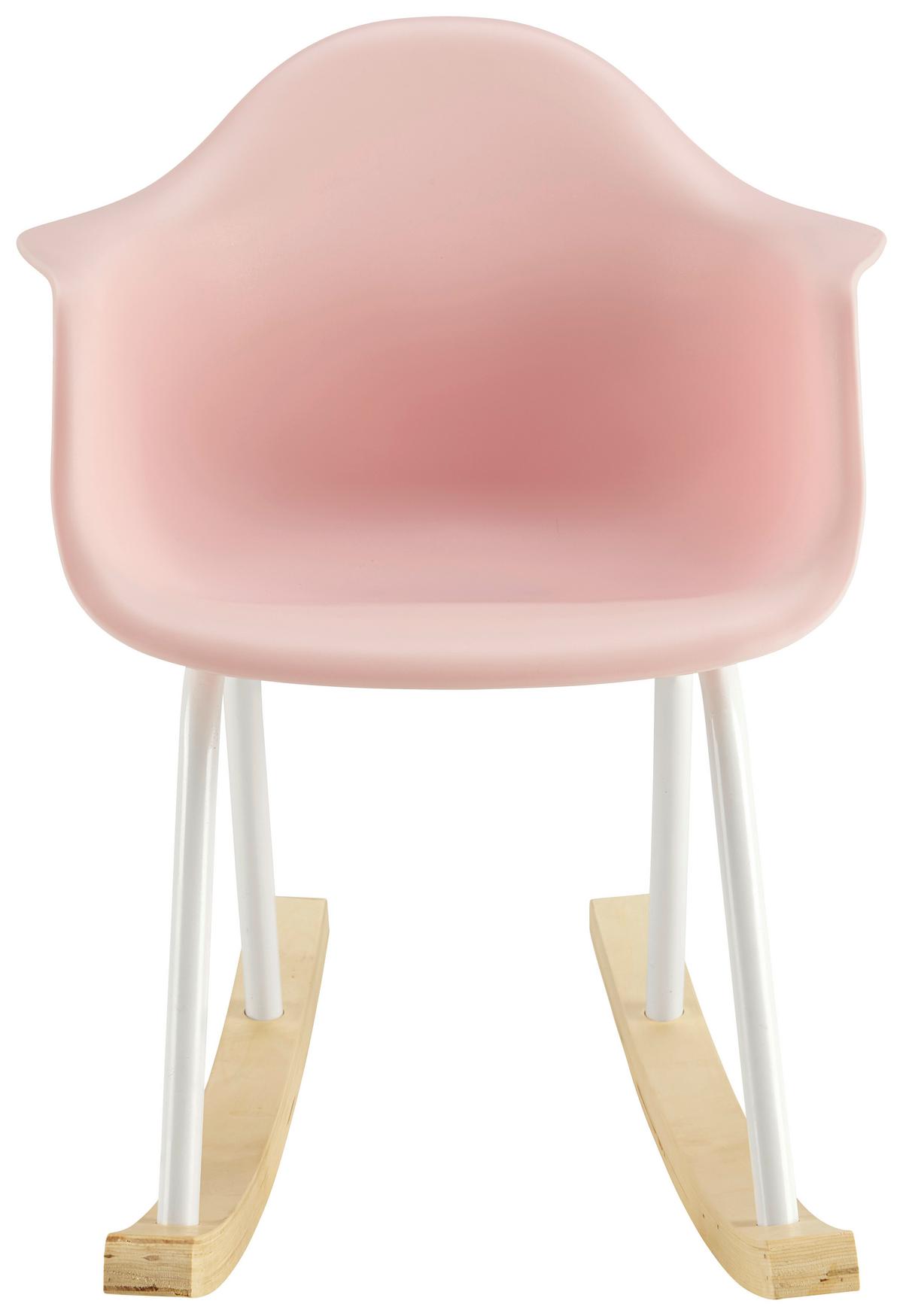 Dětská židle Bobby - růžová, Moderní, kov/dřevo (41,5/60/54cm) - Modern Living