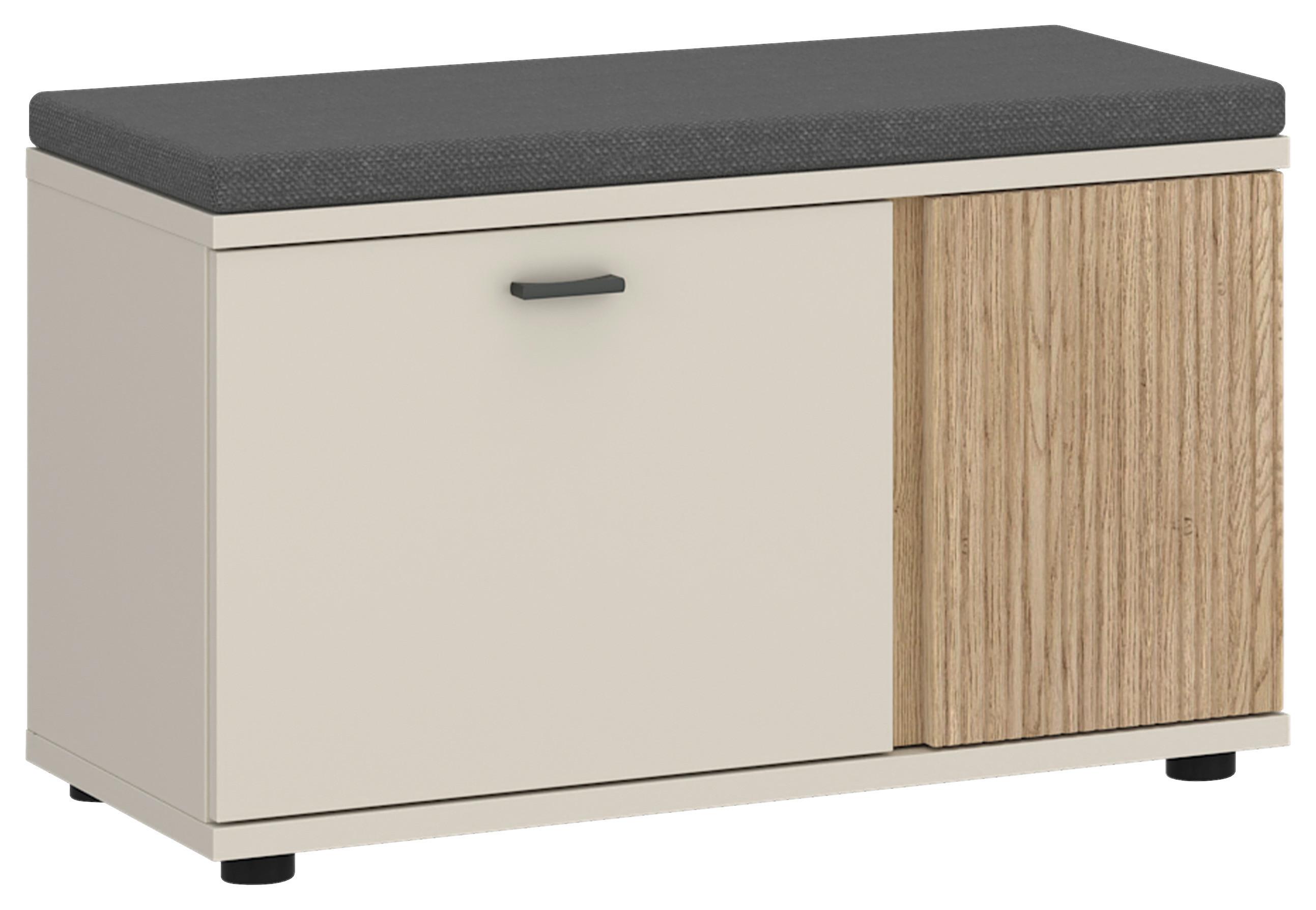 Garderobenbank Mosano Eichefarben/kaschmir B: 80 Cm