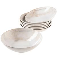Salatset Ossia 7-Tlg. Geschirr Set - Beige, Basics, Keramik (35,5/36,5/31,5cm) - Mäser