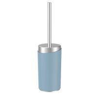 WC SADA - ŠTĚTKA A DRŽÁK CHRIS - modrá/barvy nerez oceli, Moderní, kov/plast (9,6/37cm) - Premium Living