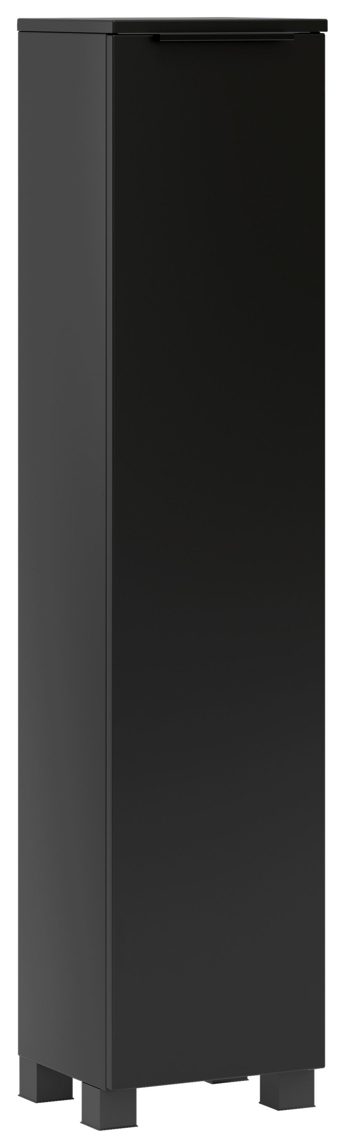 Midischrank Sevilla Schwarz, B: 30 cm - Schwarz, MODERN, Holzwerkstoff (30/130/35cm) - Held