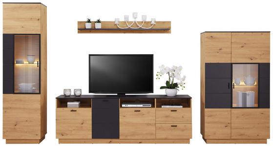 Wohnwand mit Vitrinen und TV-Möbel Wohnwand mit Vitrinen und TV-Möbel