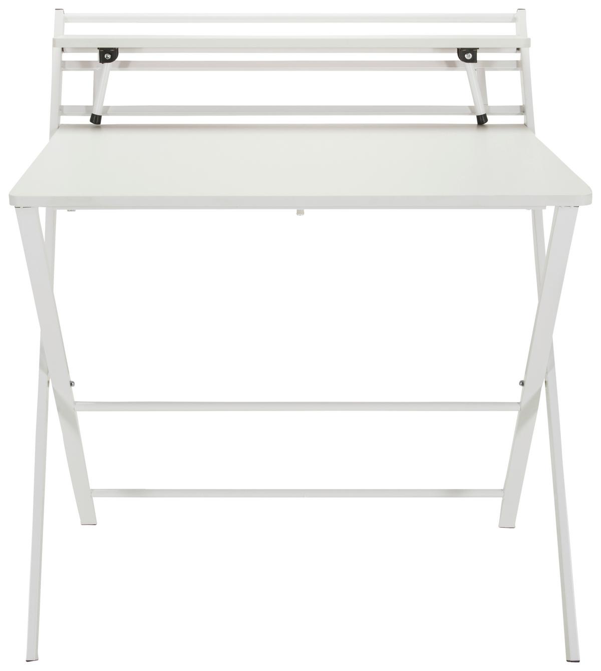 Schreibtisch Easy Clap Weiß - Weiß, Basics, Holzwerkstoff/Metall (84/60/92cm) - MID.YOU