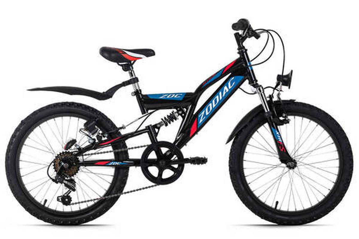 Kinderfahrrad 20 Zoll Mtb Fully Zodiac 668k 6 Gänge - Schwarz, Basics, Metall - KS Cycling