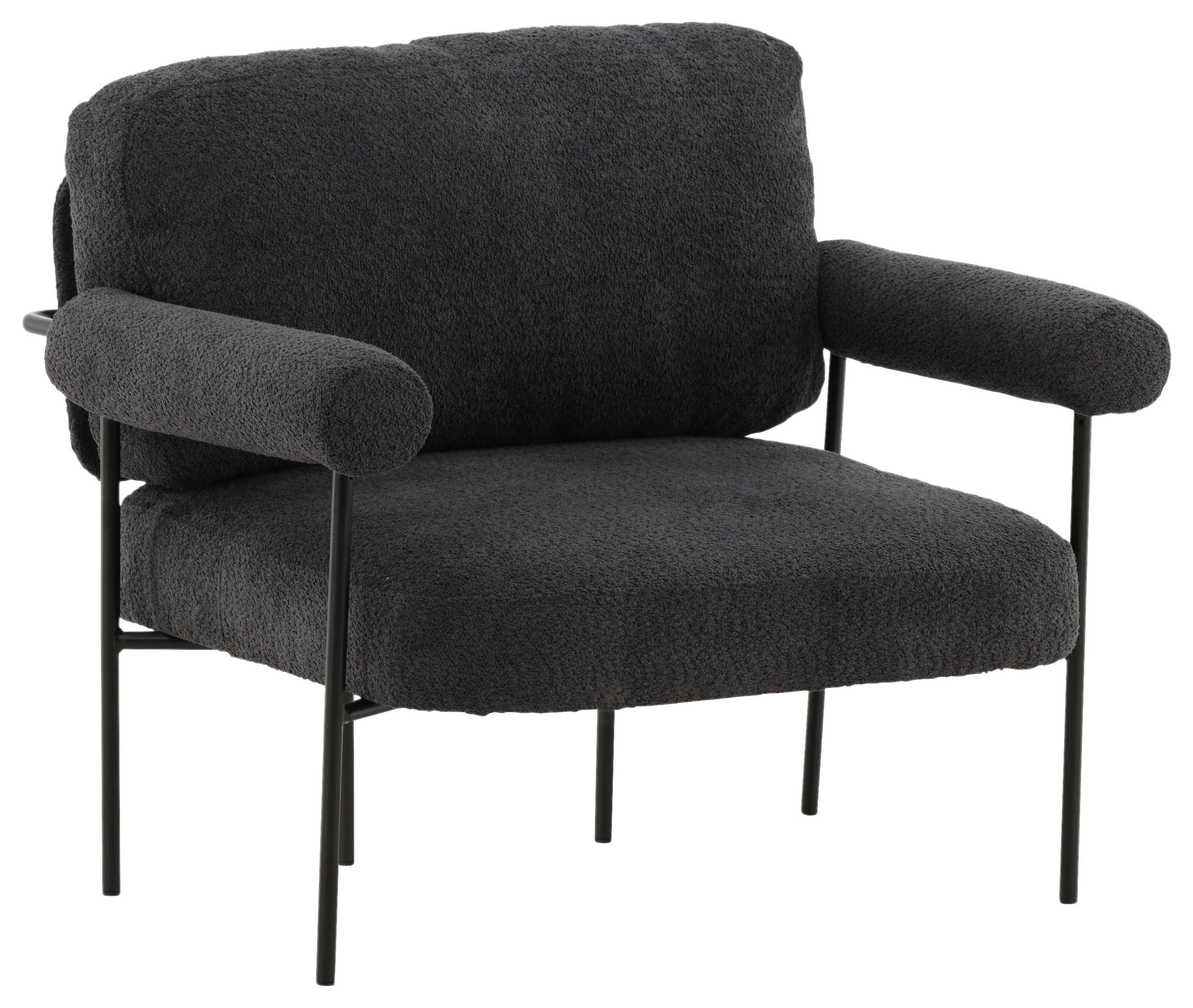 Sessel Tillberga X Josefin Lustig - Schwarz, Design, Kunststoff/Textil (95/83/87cm) - Livetastic