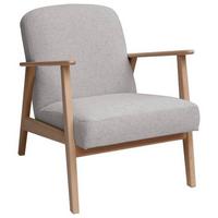 Sessel Retro - Beige/Buchefarben, MODERN, Holz/Textil (63/78/78cm) - Livetastic