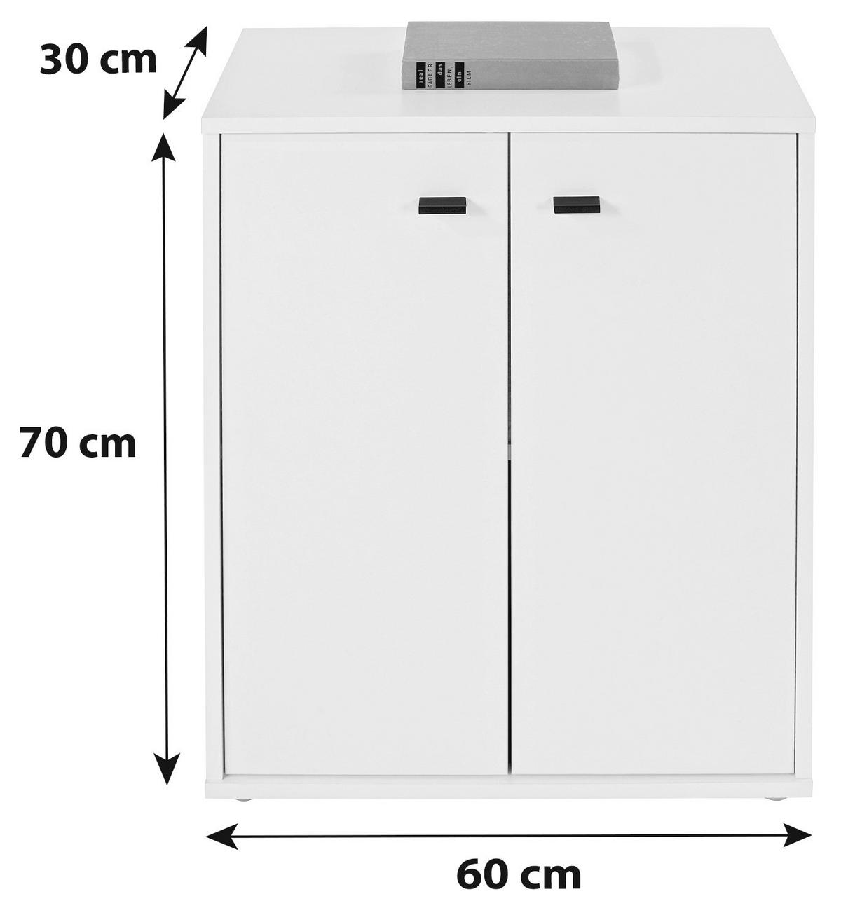 Komód Boni 60/70 Cm *top Ár* - fehér, Modern, faalapú anyag (60/70/30cm) - Best Price