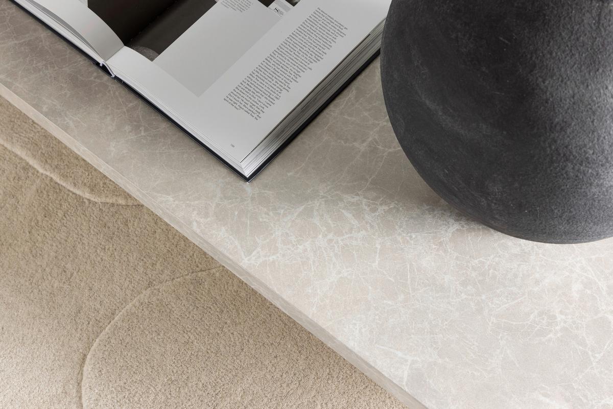 Couchtisch Narvik - Beige, Design, Holz (190/60/25cm) - Livetastic