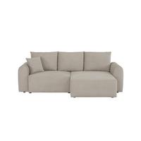 Ecksofa Joni Beige S: 250 Cm - Beige, Design, Textil (250/151cm) - MID.YOU