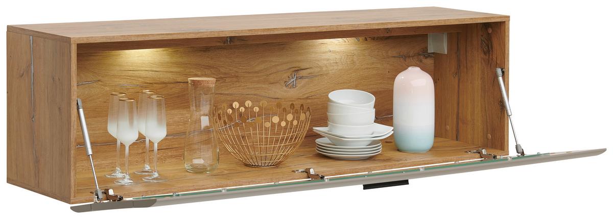 Hängeschrank Auris - MODERN, Glas/Holzwerkstoff (150/43/37,1cm) - Luca Bessoni