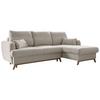 Ecksofa Scandic Lagom Beige S: 235x157 cm - Beige/Naturfarben, Textil (235/157cm) - MID.YOU