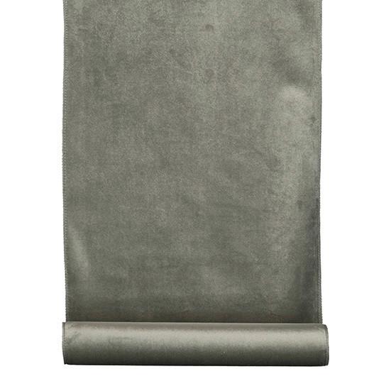 DEKORAČNÍ LÁTKA SAMT 35/180cm - barvy stříbra, textil (35/180cm) - Modern Living