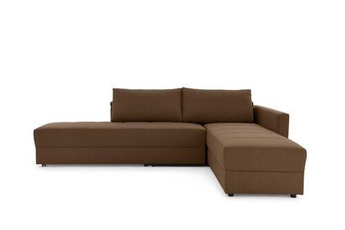 Ecksofa Looks IIi - Dunkelbraun/Schwarz, Design, Textil (229/287cm) - LOOKS by W.Joop