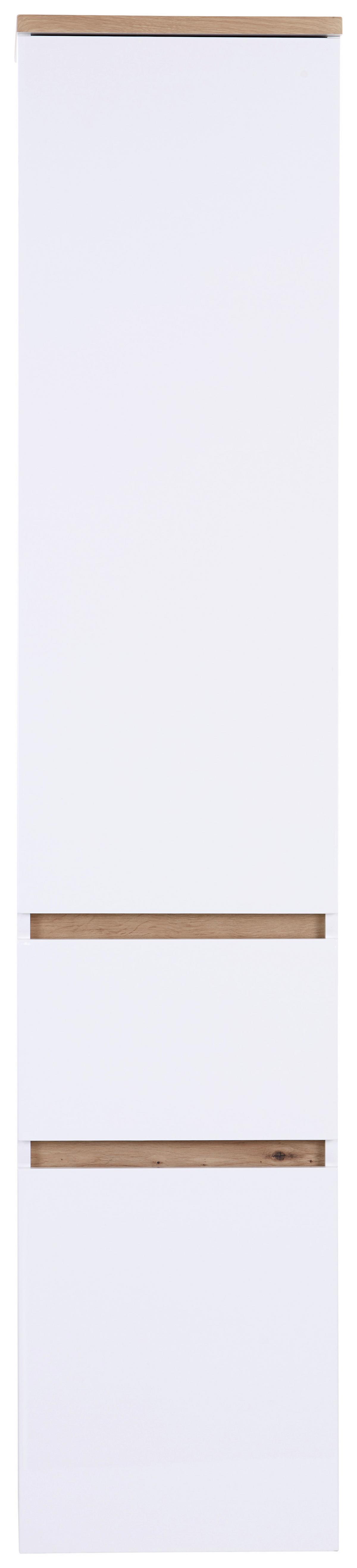 Hängender Hochschrank Grifflos Marbella B: 40 Cm Weiß - MODERN (40/182/35cm)