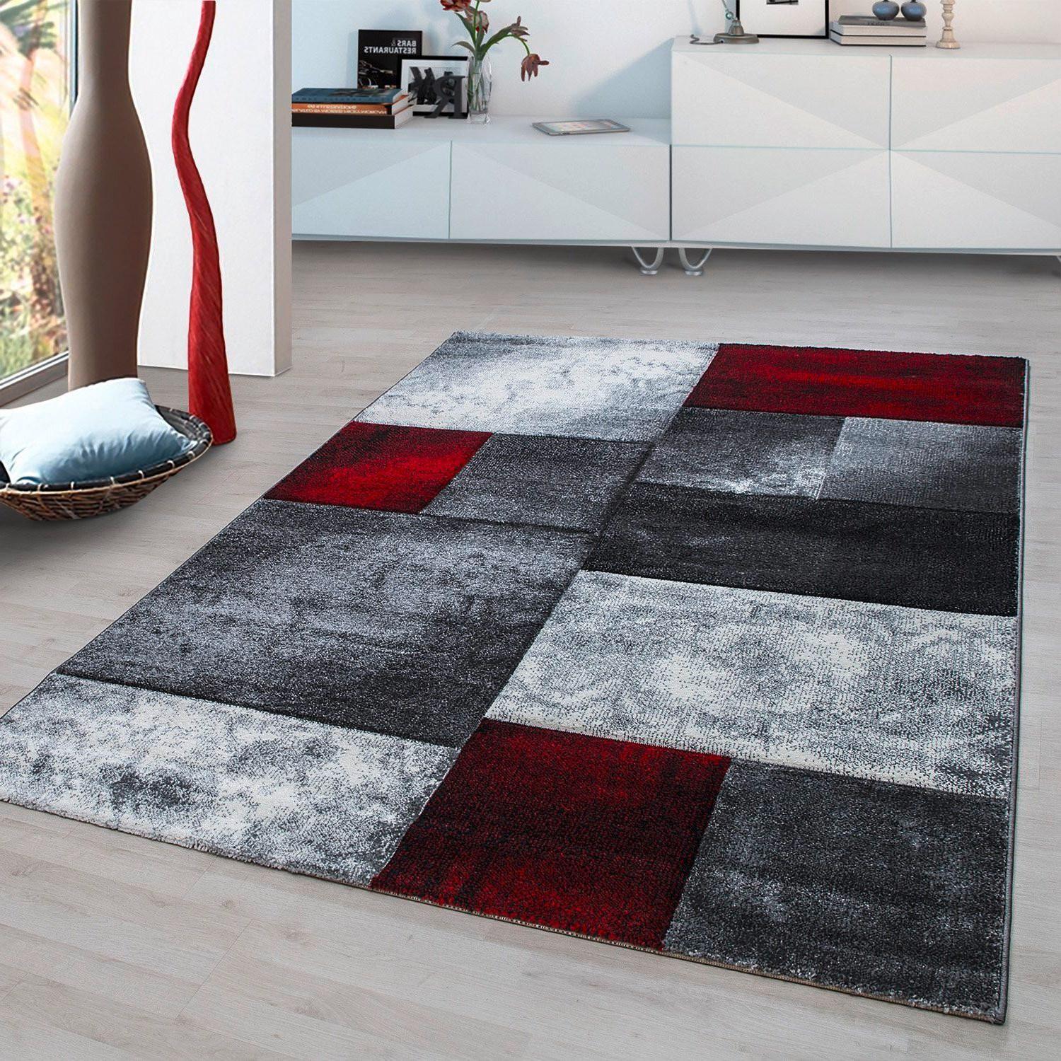 Teppich Läufer Rot Hawaii 80x300 cm - Rot, KONVENTIONELL, Textil (80/300cm)