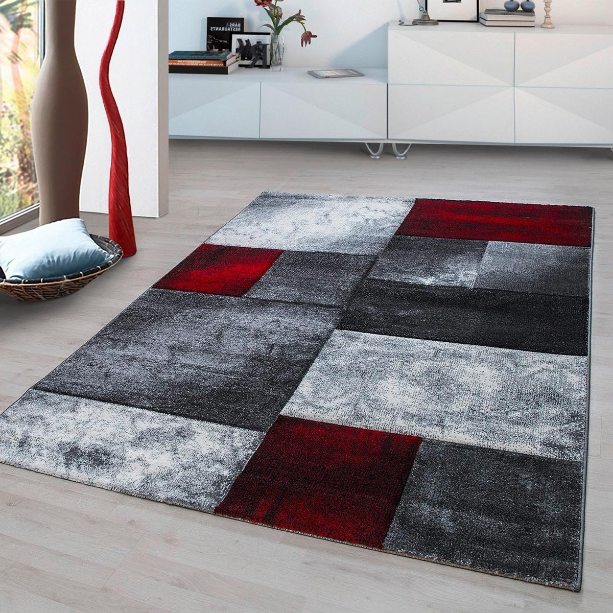Teppich Läufer Rot Hawaii 80x300 cm - Rot, KONVENTIONELL, Textil (80/300cm)
