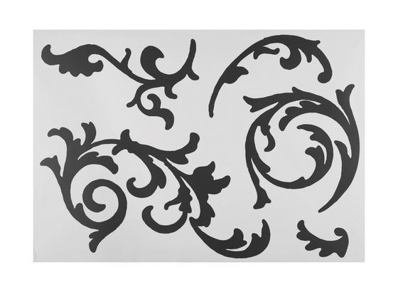 Nálepka Dekorační Ornament S Úponkami - černá, umělá hmota (50/70cm) - Mömax modern living Nálepka Dekorační Ornament S Úponkami - černá, umělá hmota (50/70cm) - Mömax modern living
