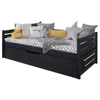 Stauraumbett Naomi - Grau, MODERN, Holz (90/200cm) - MID.YOU