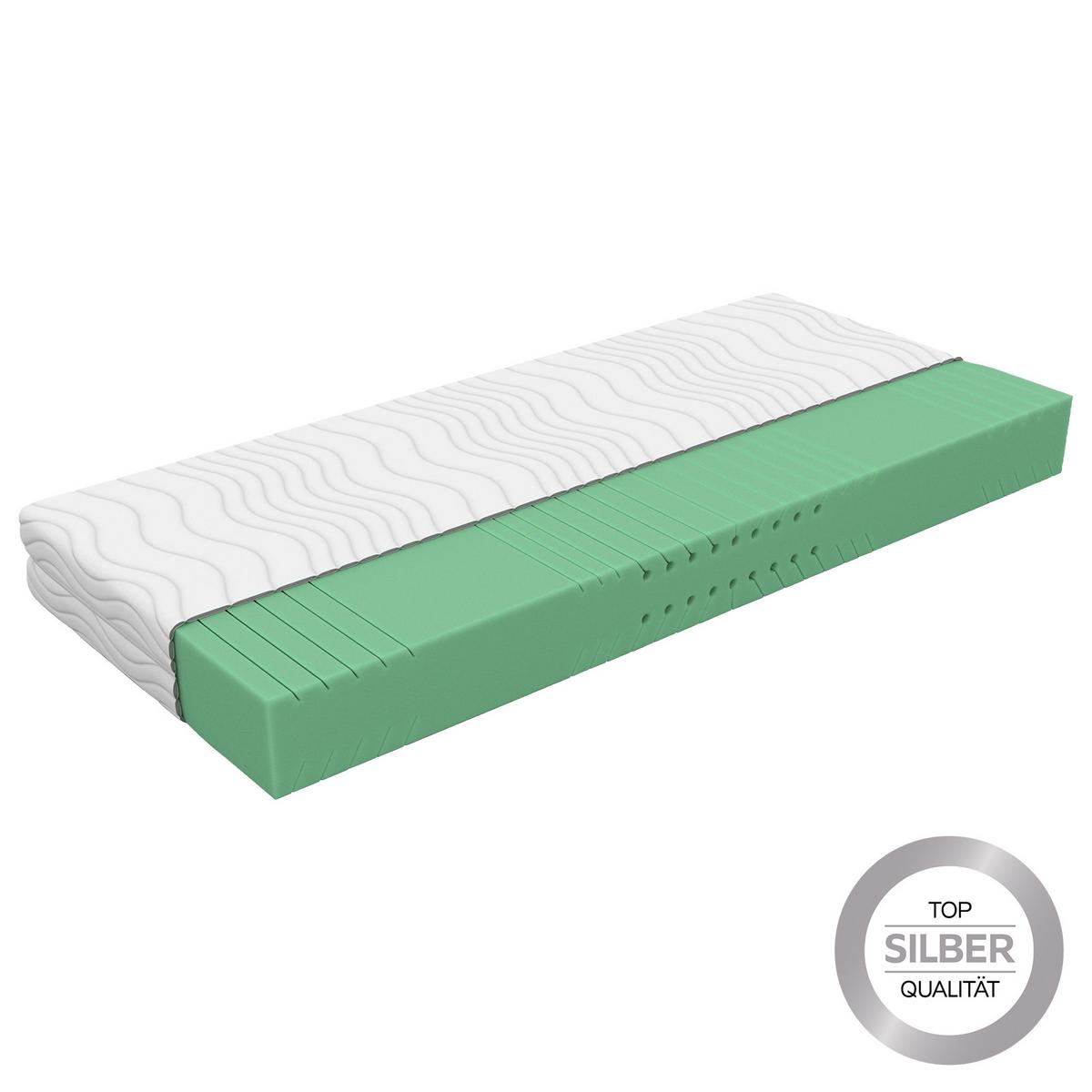 Kaltschaummatratze Nizza Comfort 90x200 cm H3 H: 21 cm - Weiß, Textil (90/200cm) - Primatex Deluxe