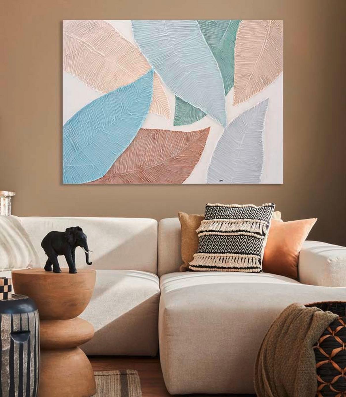 Olajfestmény 70/100cm - többszínű, Basics, textil (70/100cm)