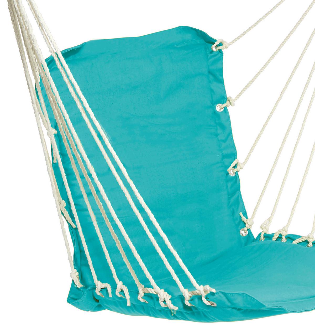 Hängesessel Relaxe Türkis Für Deckenmontage Bis 100 Kg - Türkis, KONVENTIONELL, Textil (47/100cm) - Ondega